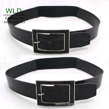 Fashion Lady′s PU Belt-Oil Painted Buckle (KY5915)